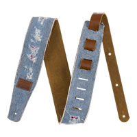 Fender x Wrangler Ripped Denim Strap, Indigo