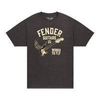 Fender Wings To Fly T-Shirt, Vintage Black, S
