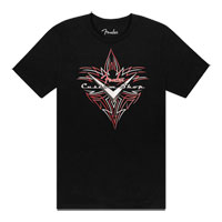 Fender Custom Shop Pinstripe T-Shirt, Black, S