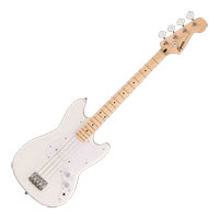 Squier Sonic Bronco Bass, Maple Fingerboard, White Pickguard, Arctic White