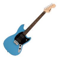 Squier Sonic Mustang HH, Laurel Fingerboard, Black Pickguard, California Blue