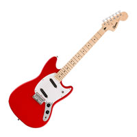 Squier Sonic Mustang, Maple Fingerboard, White Pickguard, Torino Red