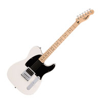 Squier Sonic Esquire H, Maple Fingerboard, Black Pickguard, Arctic White