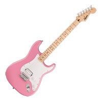 Squier Sonic Stratocaster HT H, Maple Fingerboard, White Pickguard, Flash Pink