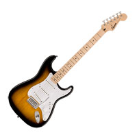 Squier Sonic Stratocaster, Maple Fingerboard, White Pickguard, 2-Color Sunburst