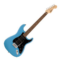 Squier Sonic Stratocaster, Laurel Fingerboard, Black Pickguard, California Blue