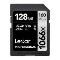 Lexar Professional 1066x SDXC UHS-I Card SILVER Series 128GB