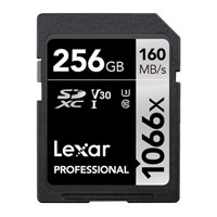 Lexar Professional 1066x SDXC UHS-I Card SILVER Series 256GB