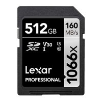 Lexar Professional 1066x SDXC UHS-I Card SILVER Series 512GB