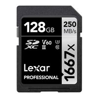 Lexar Professional 1667x SDXC Silver Series 128GB