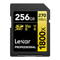 Lexar Professional 1800x SDXC Gold Series 256GB