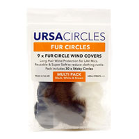 URSA Fur Circles 3x White, 3x Black, 3x Brown & 30 Stickies