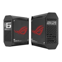 ASUS ROG Rapture Tri-Band GT6 AiMesh Ready Black Gaming Router - 2 Pack