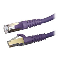 Videk Cat6a 1M Booted LSZH RJ45 Purple Ethernet Cable