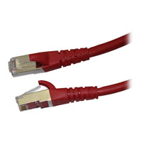 Videk Cat6a 1M Booted LSZH RJ45 Red Ethernet Cable
