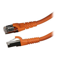 Videk Cat6a 1M Booted LSZH RJ45 Orange Ethernet Cable