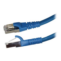 Videk Cat6a 1M Booted LSZH RJ45 Blue Ethernet Cable