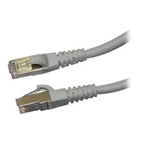Videk Cat6a 0.5M Booted LSZH RJ45 Grey Ethernet Cable