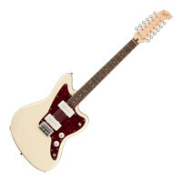 Squier Paranormal Jazzmaster XII, Laurel Fingerboard, Tortoiseshell Pickguard, Olympic White