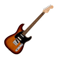 Squier - Paranormal Custom Nashville Stratocaster, Laurel Fingerboard, Black Pickguard, Chocolate 2