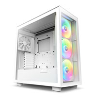 NZXT H7 Elite RGB White Mid Tower PC Case