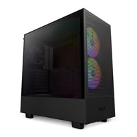 NZXT H5 Flow RGB Black Mid Tower Tempered Glass Gaming Case