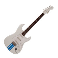 Fender 2023 Made in Japan Traditional 60s Stratocaster Olympic White with Blue Competition Line