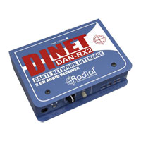 Radial DiNET DAN-RX2 2-Channel Dante Network Receiver