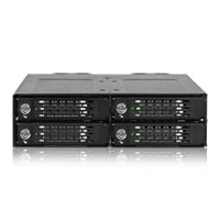 ICY DOCK ToughArmor 4 Bay M.2 NVMe SSD PCIe 4.0 Mobile Rack Enclosure for External 5.25" Drive Bay