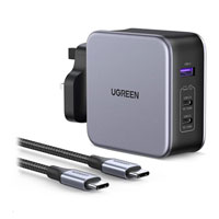 UGREEN Nexode 140W USB-C/A 3 in 1 GaN Fast Charger UK Wall Plud