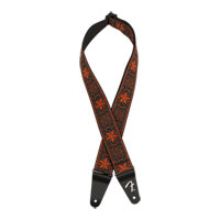 Fender Pasadena Woven Strap, Orange Wallflower, 2"