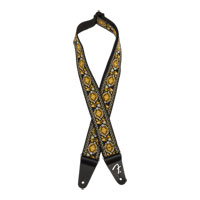 Fender Pasadena Woven Strap, Yellow Lotus, 2"