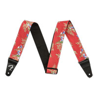 Fender Hawaiian Strap, 2", Red Floral