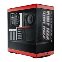 HYTE Y40 Red Panoramic Glass Mid-Tower ATX Case