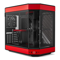 HYTE Y60 Red 3-Piece Tempered Glass Dual Chamber Mid-Tower ATX Case