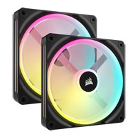 Corsair iCUE LINK QX140 RGB Dual 140mm PWM Fan Starter Kit with iCUE LINK System Hub