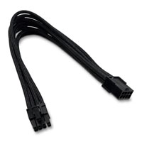 Xclio Black 6+2 Pin Braided PCIe Cable