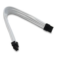Xclio White 6+2 Pin Braided PCIe Cable