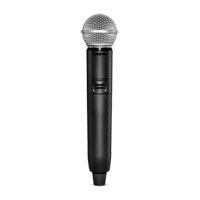 Shure - GLXD2+/SM58-Z4 - Digital Wireless Dual Band Handheld Transmitter with SM58 Vocal Microphone