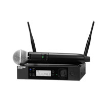 Shure -GLXD24R+UK/SM58-Z4- Digital Wireless Rack System with SM58® Vocal Microphone