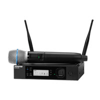 Shure - GLXD24R+UK/B87A-Z4- Digital Wireless Rack System with BETA®87A Vocal Microphone