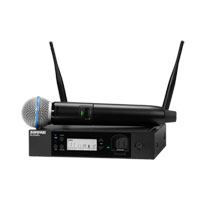 Shure -GLXD24R+UK/B58-Z4- Digital Wireless Rack System with BETA®58A