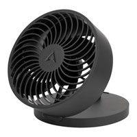 Arctic Summair Plus Black Foldable Table Fan with Integrated Battery