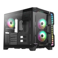 CiT Pro Android X Black Windowed Gaming Cube Case