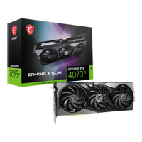 MSI NVIDIA GeForce RTX 4070 Ti 12GB GAMING X SLIM Ada Lovelace Graphics Card