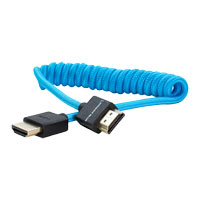 Kondor Blue Full HDMI Coiled Cable 12 To 24-Inch