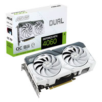 ASUS NVIDIA GeForce RTX 4060 DUAL White OC 8GB Ada Lovelace Graphics Card