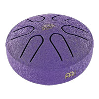 Meinl Sonic Energy Pocket Steel Tongue Drum, Purple, A Major, Lotus Flower, 3" / 7.6 cm diameter