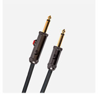 D'Addario Circuit Breaker Instrument Cable, Straight Plug, 30 feet