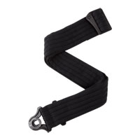 D'Addario Auto Lock Guitar Strap Black Padded Stripes